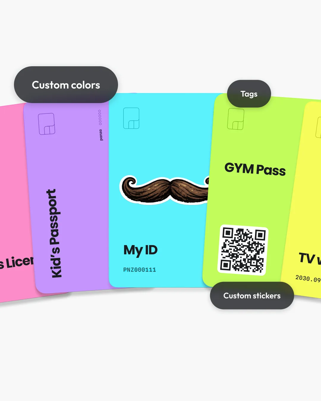 Panza deck screenshot with several clearly different document cards