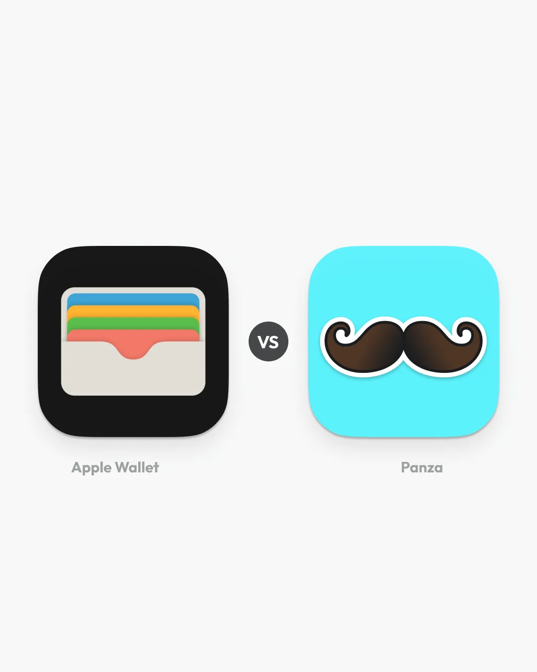 Apple Wallet screenshot  |  VS  |  Panza screenshot