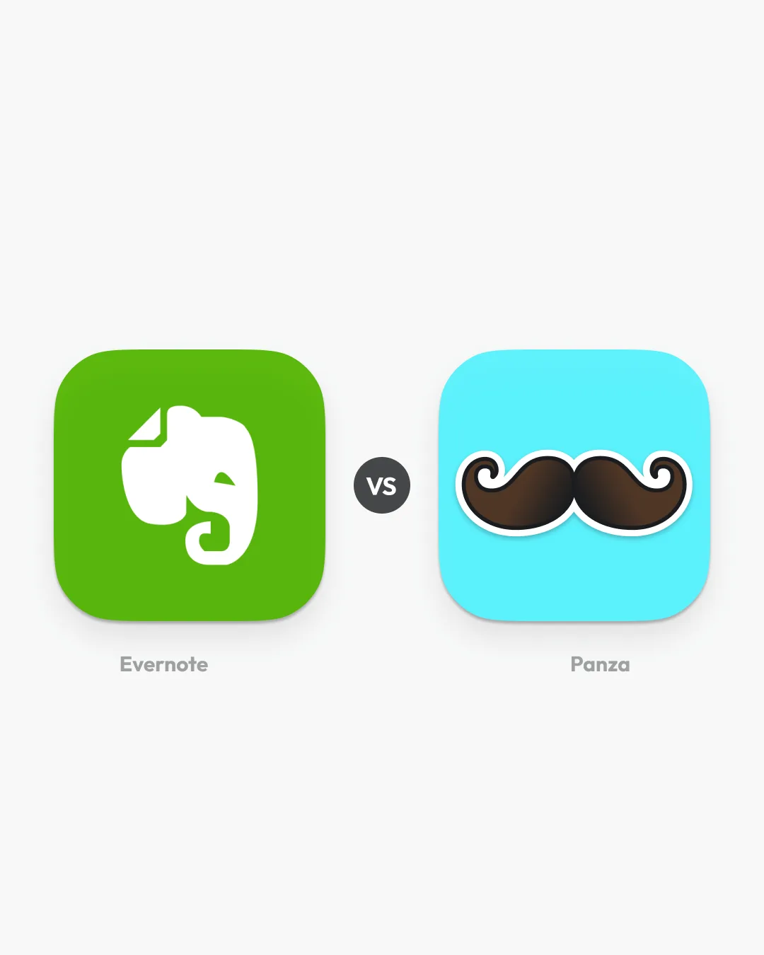 Evernote screenshot  |  VS  |  Panza screenshot