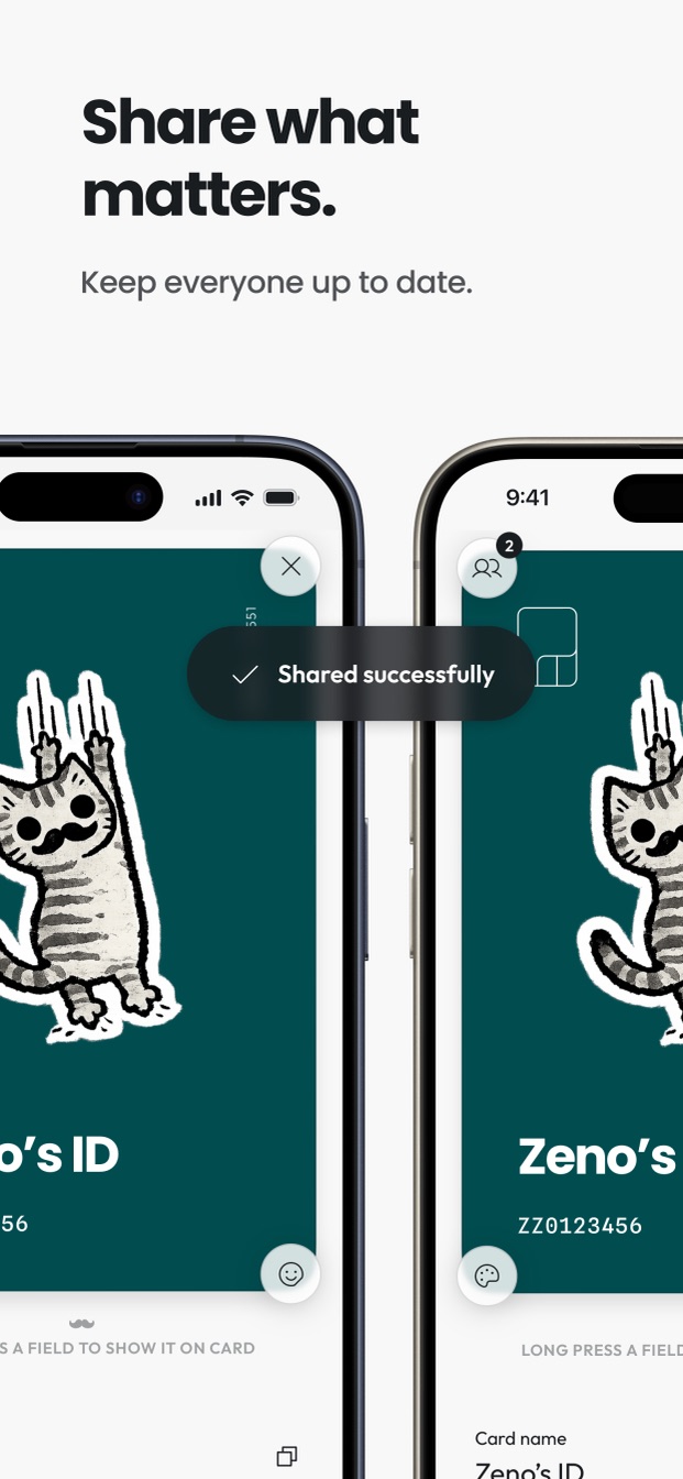 Sharing a Panza card between two iPhones